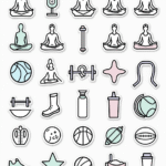 Fitness & Exercise - Sticker Sheet v12